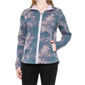 The North Face Women's Blue and Pink Ski Jacket